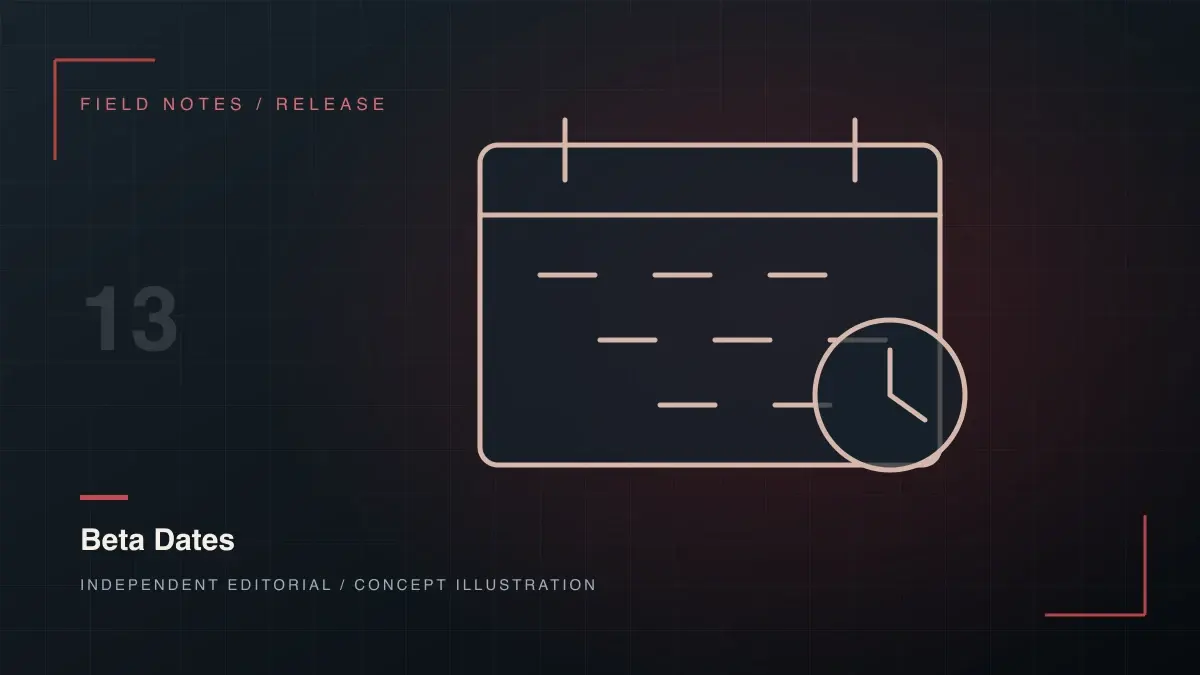 Original beta dates concept diagram