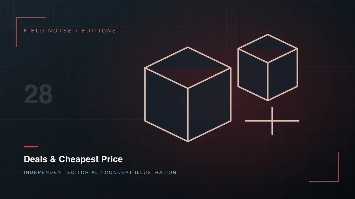 Original deals & cheapest price concept diagram