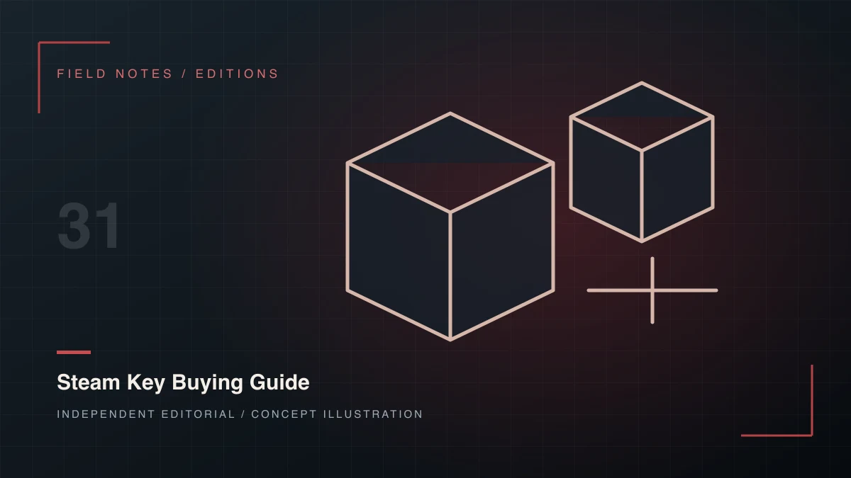 Original steam key buying guide concept diagram